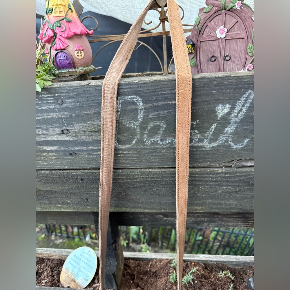 WORLD MARKET brown boho India shoulder small leather bag hippy tan suede - Picture 13 of 16